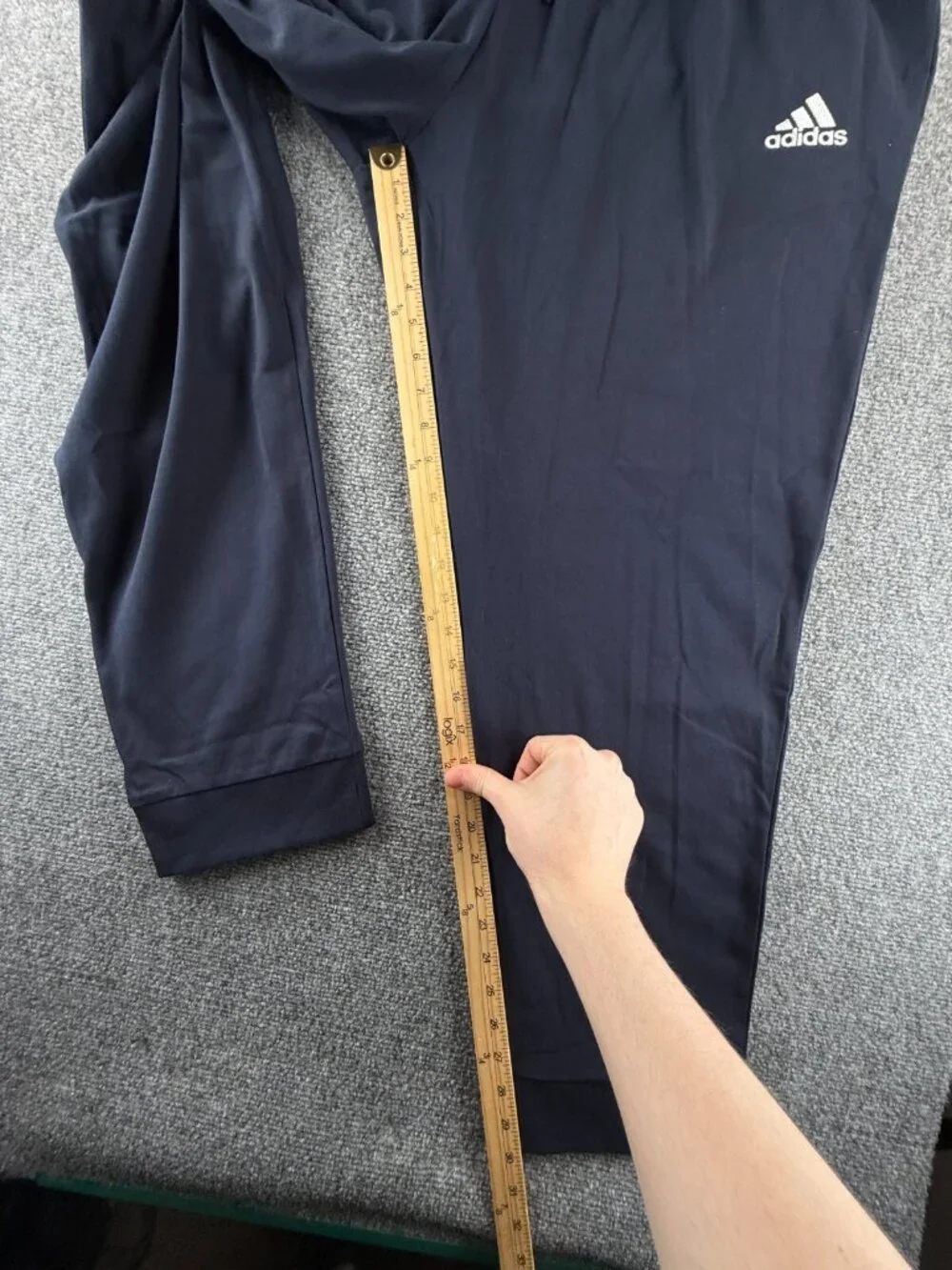 NWT Adidas Track Pants Sweatpants Blue 2XL Elastic Waist Drawstring Tapered Reg